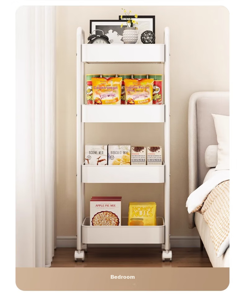 Jiadu Bathroom Storage Rack, Multifunctional Floor-Standing Kitchen Cart, Household Fruit And Vegetable Basket, Multi-Layer Storage Shelf 29