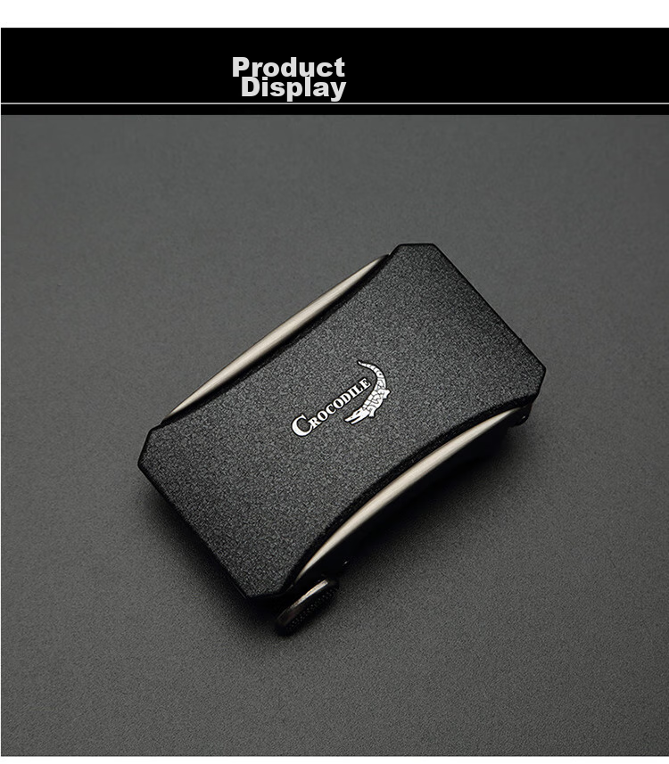 CROCODILE Men's Automatic Buckle Belt without Strap for Young Men, Inner Wear Style with Buckle And Card Slot, Belt RTC1479 6