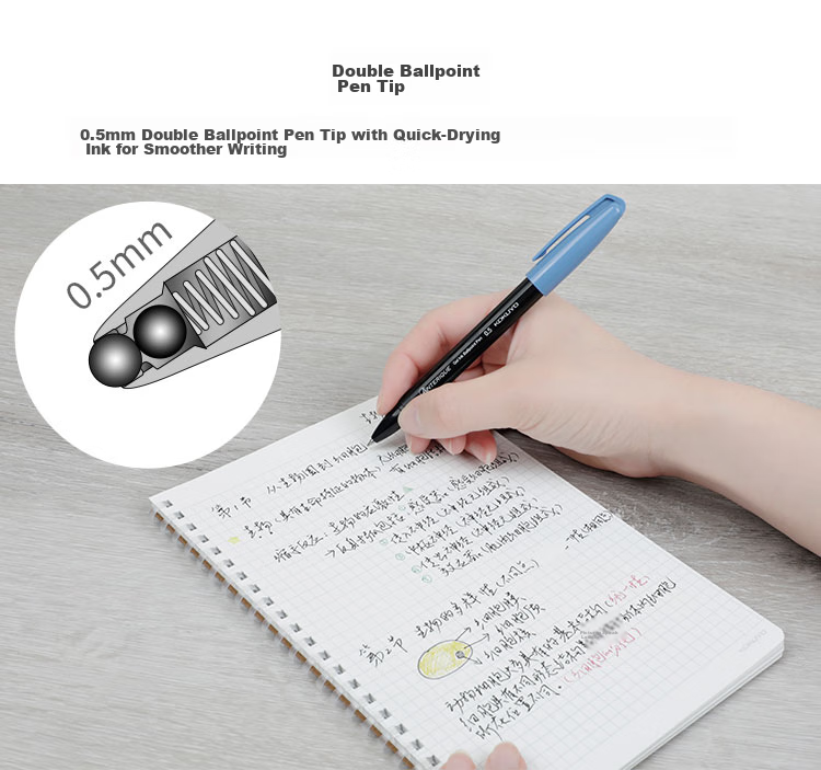 KOKUYO Anterique Collaboration Retractable Gel Pen Office Signing Pen 0.5mm Black Ink Orange-Red Barrel 1 Pack WSG-PR3035R 6