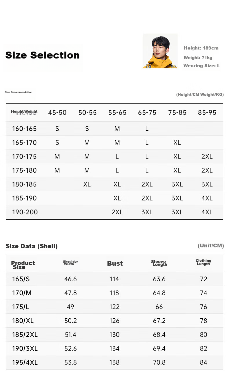 ANTA Water Shell Jacket | Dadi Zhike 3.0 Functional Three-In Jacket for Men, Windproof, Waterproof, Fleece-Lined, Two-Piece Set 34