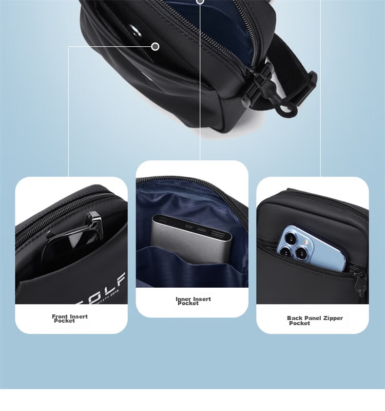 GOLF Shoulder Bag for Men, Casual Crossbody Bag, Lightweight Phone Pouch, Student Portable Small Messenger Bag, Water-Resistant Sports Bag for Me 11