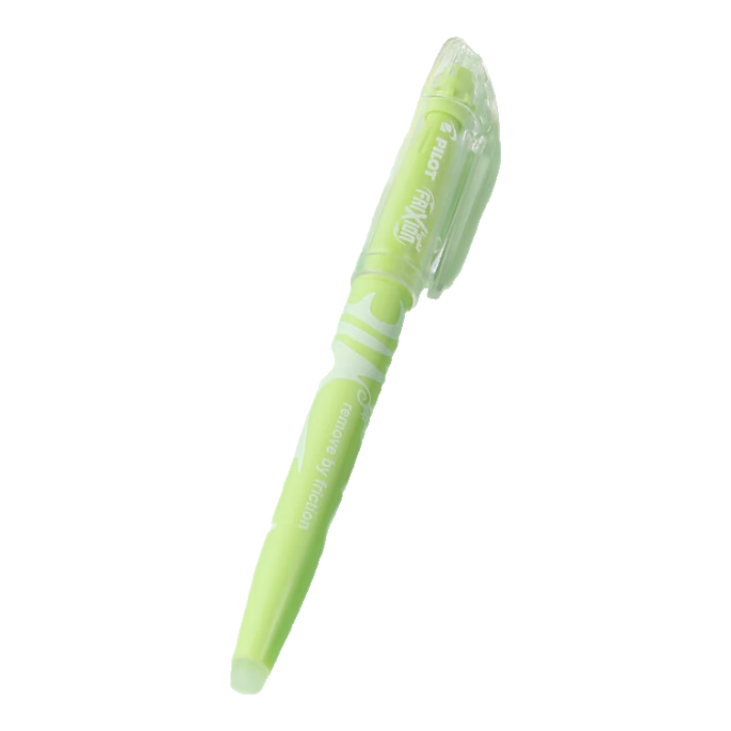 PILOT Erasable Highlighter, Natural Color Series, Colored Frixion Marker, Fluorescent Pen, Highlighting Pen, Student Use, Non-Bleeding Marker Pen, Stationery SW-FL Diagonal Tip, Light Gree