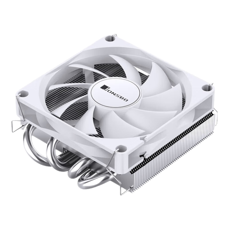 JONSBO HP400S White CPU Cooler (Multi-Platform/4 Heat Pipes/Bottom-Pressed CPU Cooler/PWM Intelligent Temperature Control/9CM Fan/1700/AM5)