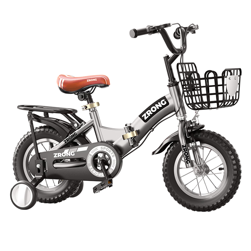 AO SHI LONG Children's Bicycle, Suitable for Boys And Girls Aged 5-6 Foldable Kids' Bike, 16-Inch Baby Bicycle