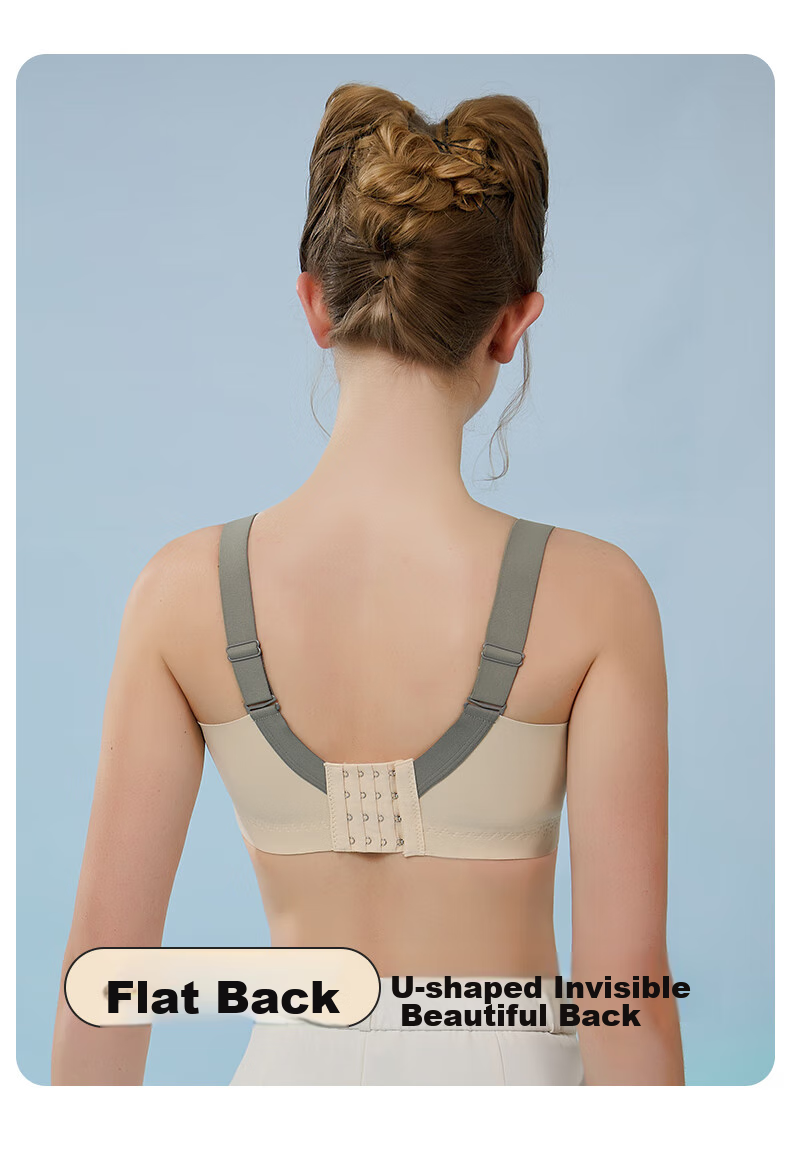 MiiOW Women's Sexy Lace Bra, Push-Up for Small Breasts, Lift And Prevent Sagging, Wireless, Enhancing Bra, Nude Color, Size 34AB 11