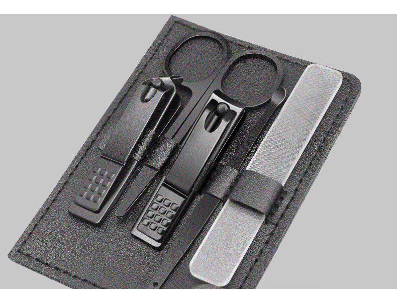 CIIYIIMEN Sharp And Durable Nail Clipper Set, Complete Tool Kit Including Nail Clippers, Nail Nippers, Nose Hair Trimmers, Manicure Tools, 5-Piece Set 13