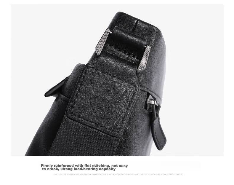 Meizhouyeniou Men's Single Shoulder Bag, Top-Grain Leather Casual Shoulder Crossbody Bag, Business Men's Bag, Birthday Gift for Boyfriend 17