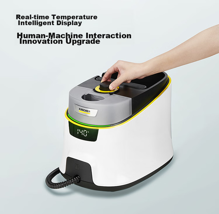 KARCHER German Steam Mop, Household High-Temperature Steam Cleaner, Kitchen Range Hood And Whole-House Cleaning Machine, Floor Washer with Temperature Display, Sterilization And Dust Mite Removal SC5D 14