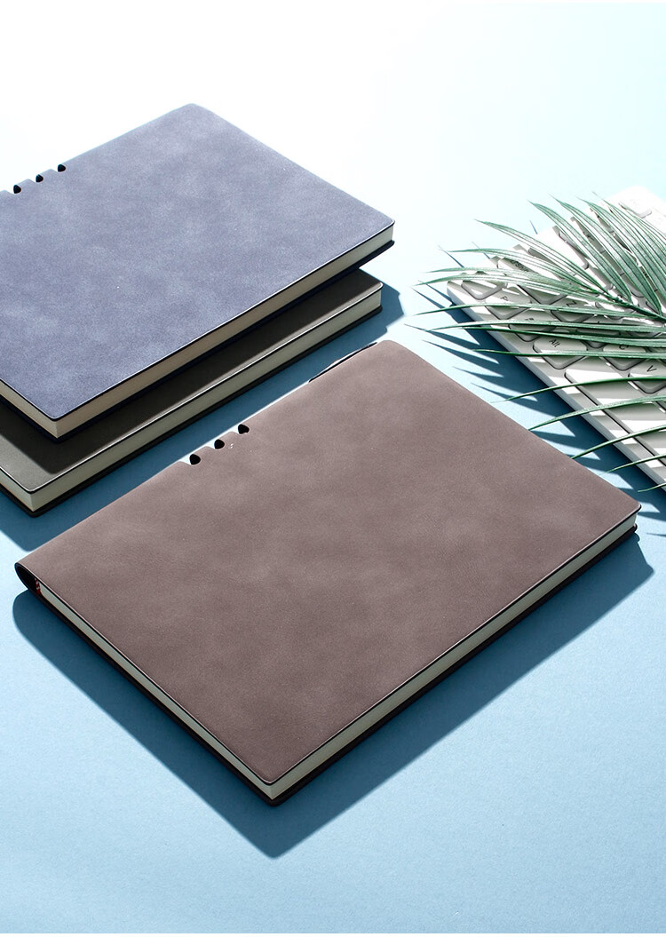 Xutong Notebook A5 Vintage Sheepskin Soft Leather Cover Journal Business Office Work Meeting Record Book Simple College Student Literary Journal Thick Diary with Customizable Logo Printing 3