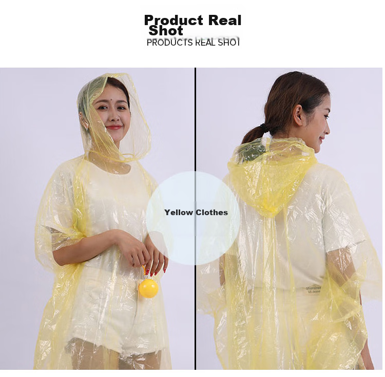 Lewang Outdoor Camping Raincoat, Pack of 3, Portable Outdoor Raincoat Ball, Disposable Raincoat with Keychain, Emergency Raincoat 9
