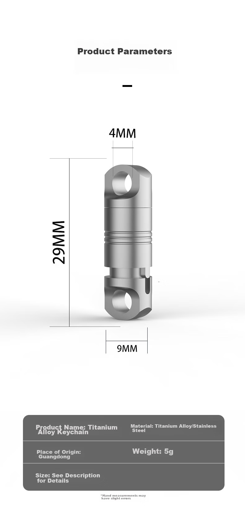 YORA Titanium Alloy Quick-Release Keychain, Detachable Key Ring, Car Clip, Universal Joint Push-Pull Buckle / with Lock 9
