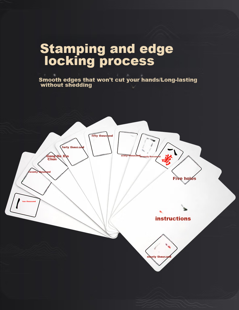 AAA Playing Cards, Mahjong Cards, AAA Playing Cards, Frosted Entertainment Travel Playing Cards, Mahjong Cards, 5 Decks, One Deck with 144 Cards 6
