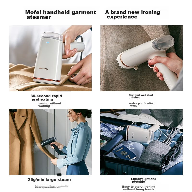 Morphyrichards Handheld Garment Steamer, Home Steam Iron, Mini Portable Steamer MR2030 White