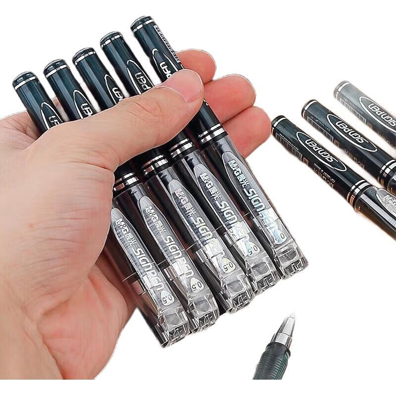M&G 0.5mm Black Gel Pen Pocket Mini Bullet Tip Signature Pen GP0097A 12pcs/Box
