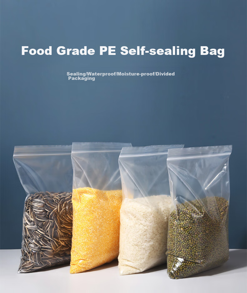 Andatong Self-Sealing Bags, Sample Retention Bags, Sealed Bags, Plastic-Sealed Food Sample Retention Bags, Biological Sample Bags, PE Material [Thickened 10 Microns], White Thread, Size 6, 12*17cm, 300 Pieces in Total 1