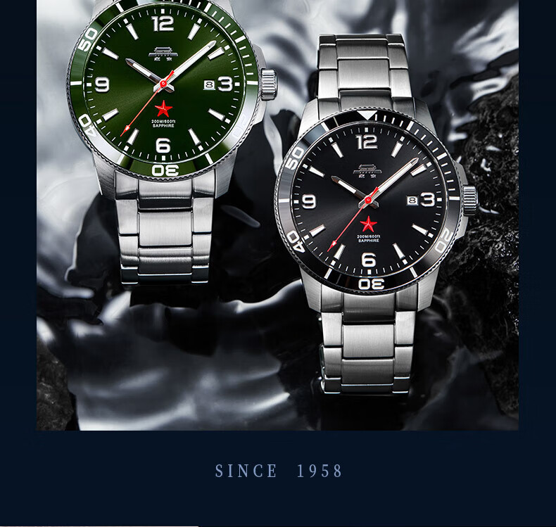 Beijing Watch, Men's Automatic Mechanical Watch, Shui Gui Diving Red Star Chinese Watch, Birthday Gift for Me 2