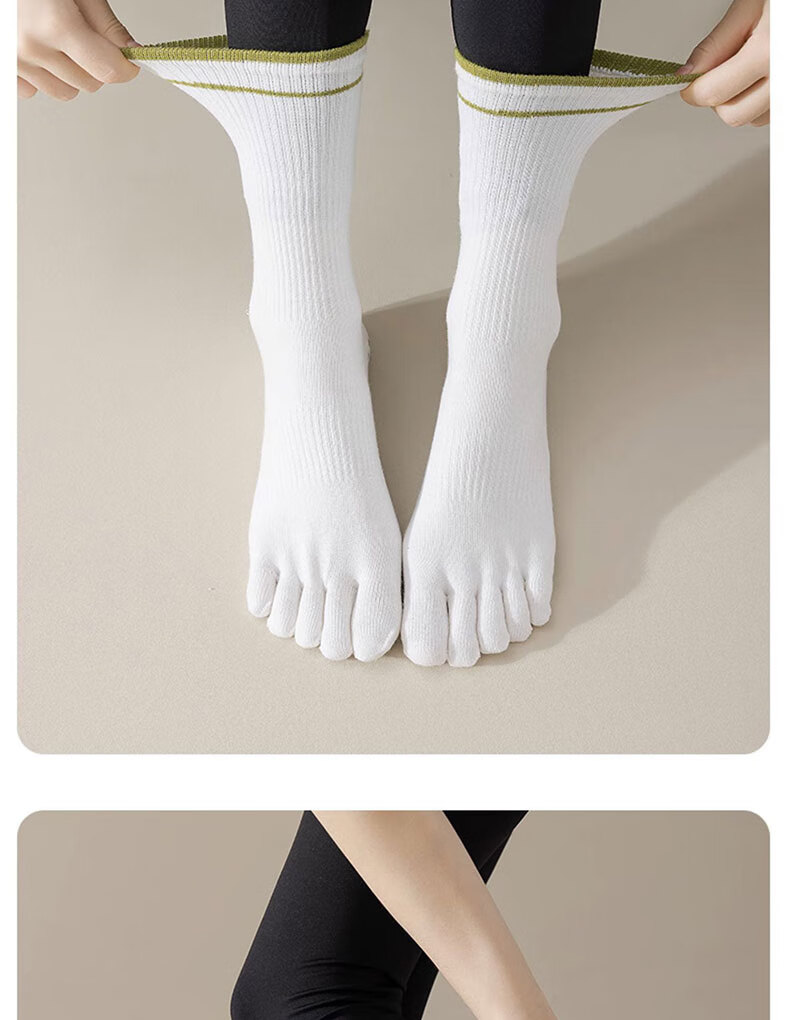 XUEXIMAN Yoga Compression Sports Socks for Women, Mid-Calf Fitness Socks, Professional Running Jump Rope Long Compression Socks, Yoga Calf Socks 27