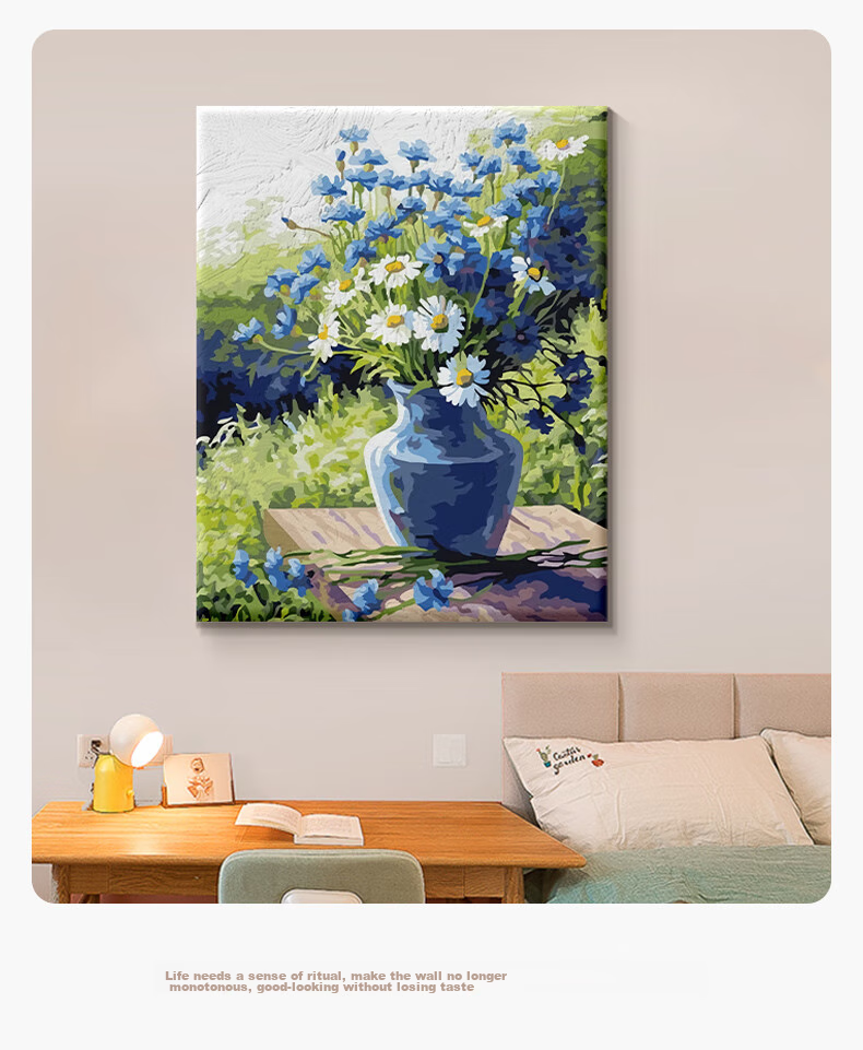 Haojiubujian DIY Digital Oil Painting, Healing Cat Coloring Picture, Living Room Wall Art, Children's Handmade Oil Painting, Decorative Painting 12