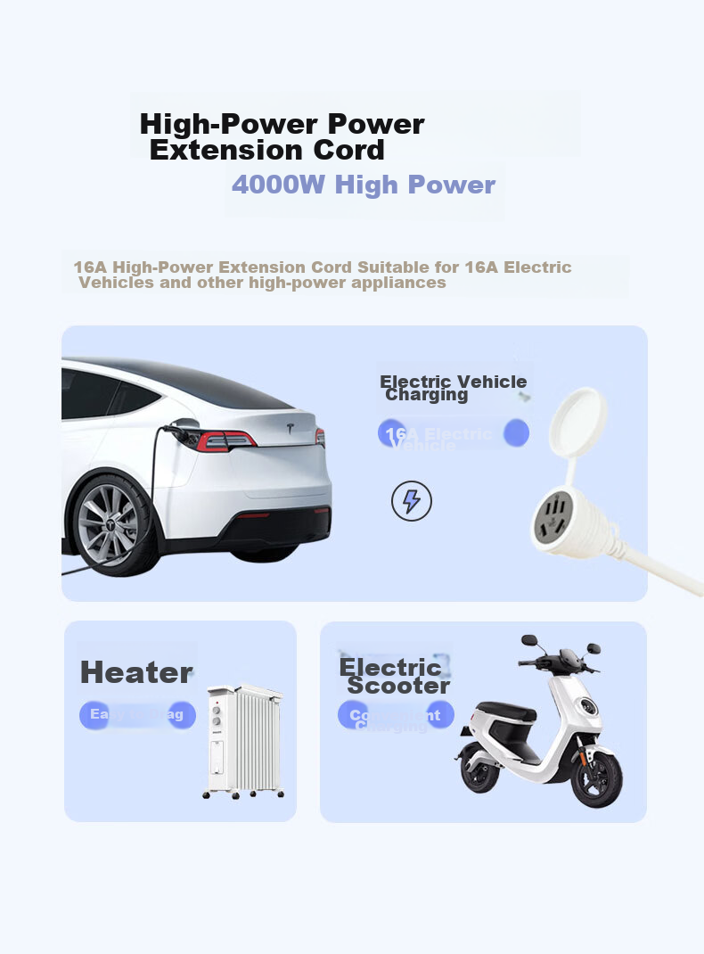 Kyfen Frostproof Waterproof Socket Energy-saving Integrated Core Child Protection 10A to 10A 2m Australian Standard Extension Cord 5