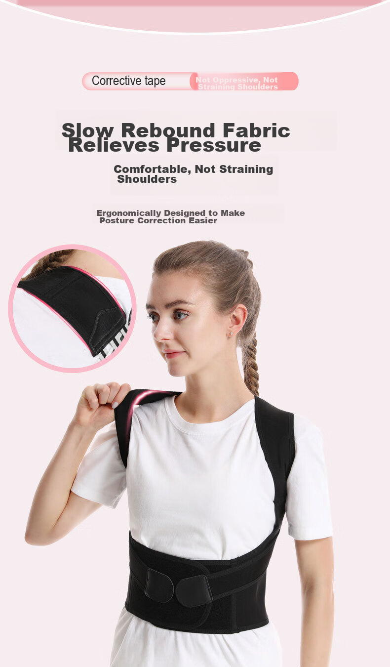 MAOHUO Unisex Tummy Control Shapewear, Lightweight And Breathable, for Adults And Students, Back Straightening Device, Posture Correction Belt 7