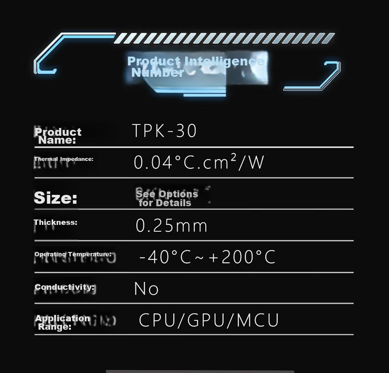 COXBYTE Phase Change Silicone Pad (CPU/GPU Cooling) TPK-30 Gaming Laptop Graphics Card Core Dedicated Cooling Thermal Patch 20*30mm 18
