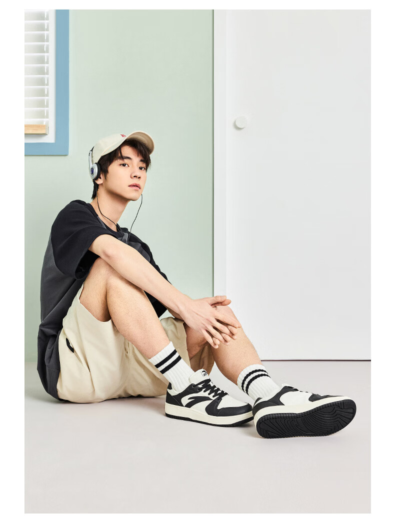 Anta Origin Year 2.0 | Men's Thick-Soled White Sneakers, Breathable Retro Casual Sports Shoes for Couples, Summer Height-Increasing Sneakers 11
