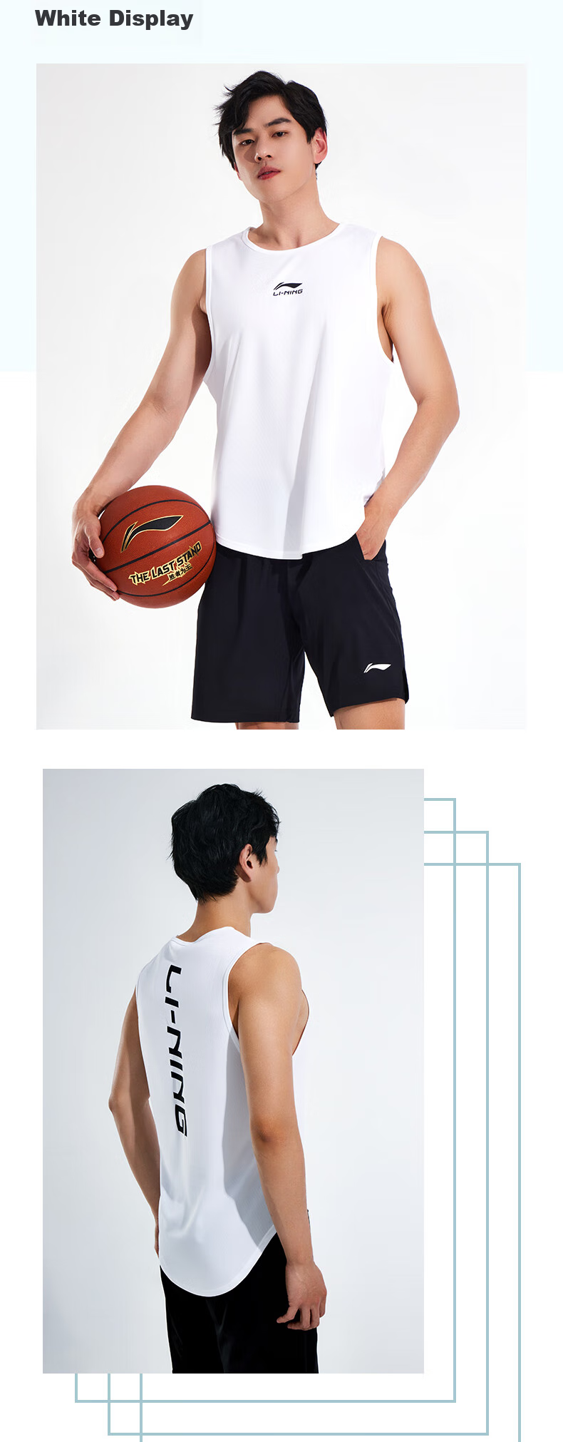 Li-Ning Women's Sports Set, Summer Ice Silk Short-Sleeve Shorts, Running Quick-Dry T-Shirt, Badminton Fitness Training Outfit 15