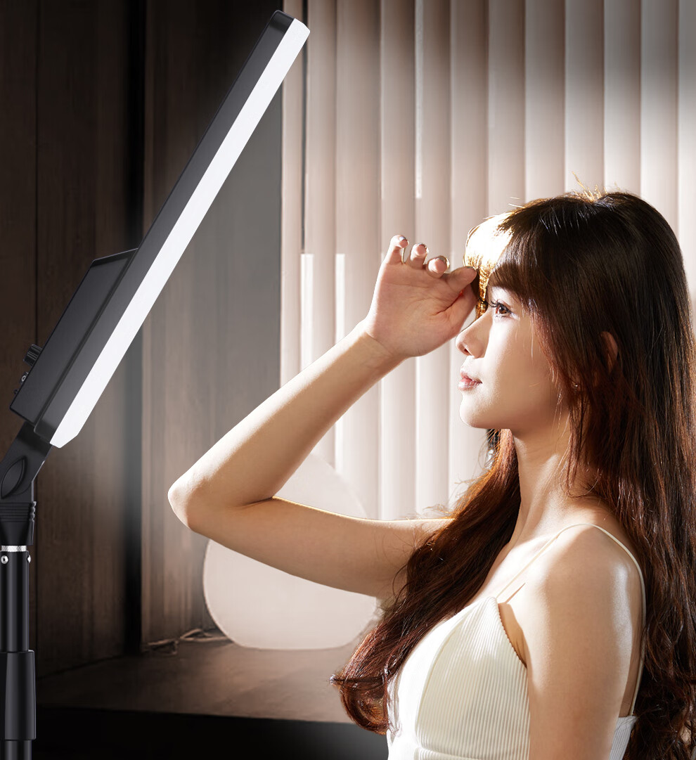 Beiyang 100W Live Streaming Fill Light, Professional Indoor Photography Light for Portraits, Desktop Jade And Jadeite Jewelry Shooting, Overhead Photography LED Panel Light, Constant Soft Light, Face Light, Flat Panel Light 17