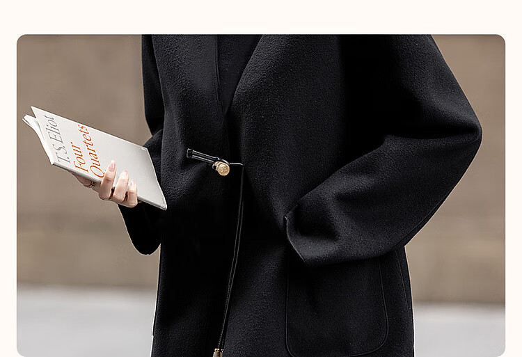 Dme [Moyu Yunjian] Winter New Chinese Style Toggle Button Lanyard Relaxed A-Line Versatile Women's Coat 2