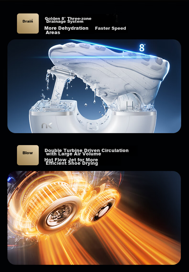 NK [Top-Selling Product] Shoe Dryer, Small Whirlwind High-Speed Shoe Dryer, Shoe Dehydrator, Sterilizer, Deodorizer, Home Shoe Drying Machine, Warm Shoe Device 7