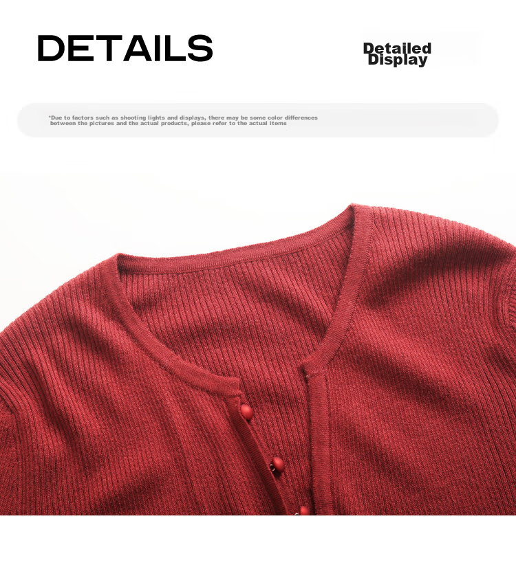 Dme [Elegant V-Neck Knit Sweater] Spring And Autumn Lightweight Mature Sister Layered Inner Wear Slimming Elegant Knit Sweater for Wome 27