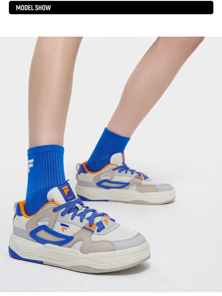 FILA FUSION Official Trendy Brand Men's Shoes, BANK II Lightweight Sneakers, Autumn New Style Footwear, Sports Shoes, Fashionable 7