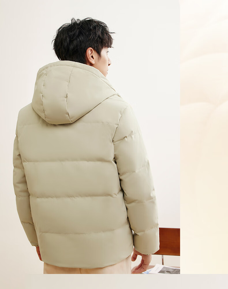 361° Men's Autumn Winter Three-Protection Water-Repellent Short Hooded Down Jacket 652544301D-3 22