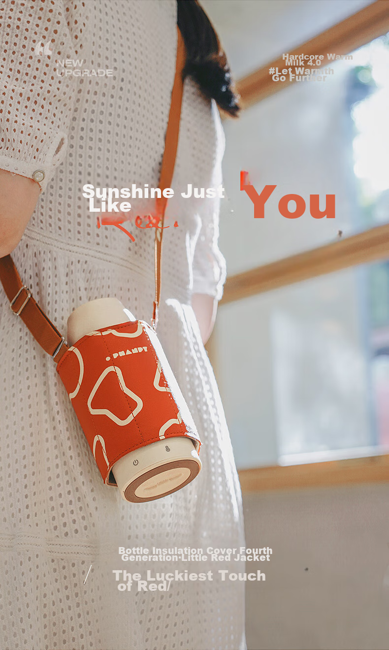 Xiaoyaxiang Milk Bottle Insulation Sleeve, Universal Battery-Powered Wireless Portable Heating Constant Temperature Milk Warmer 19