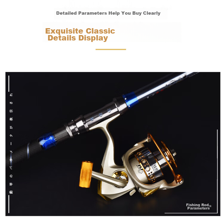 Grsaed Classic 2.1-Meter Sea Rod Set, Long-Distance Casting Rod, Fishing Pole, Sea Fishing Rod, Fishing Reel And Spool Set 6
