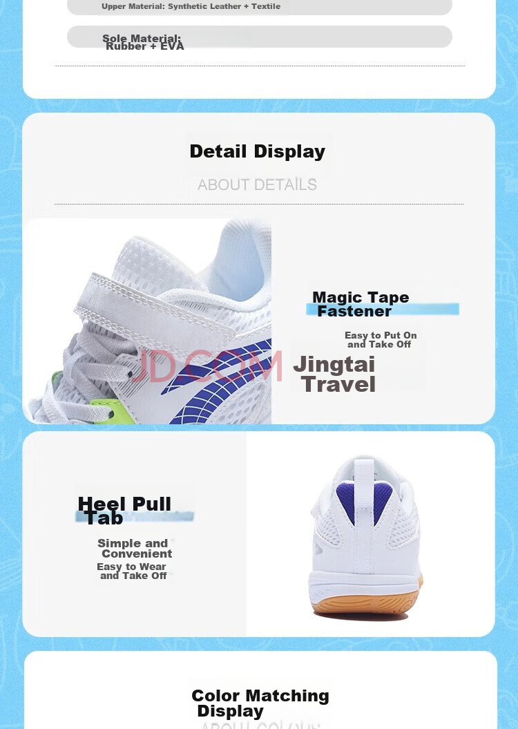 Li-Ning Children's Table Tennis Shoes, Boys And Girls Breathable Professional Training Competition Sports Shoes, Yingyan 2.0 White And Red, Size 30 9