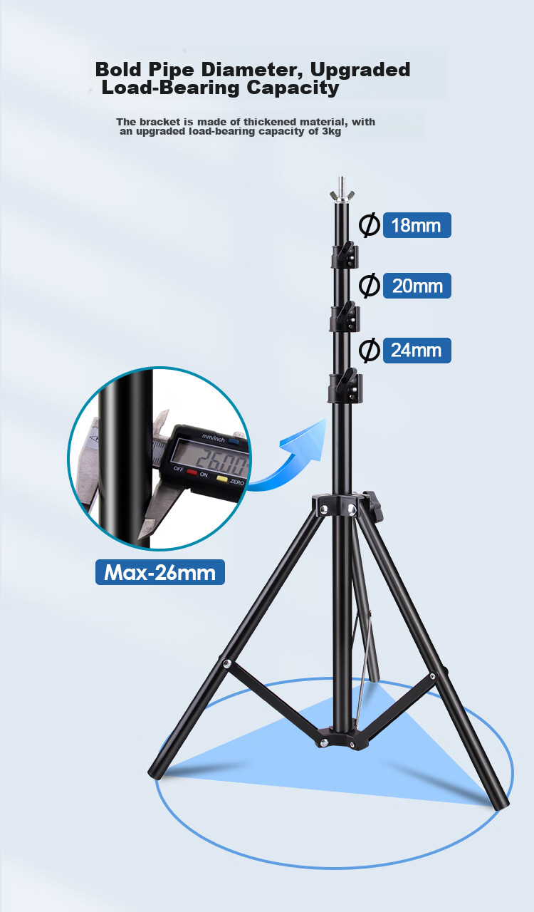 LATZZ 2.7*3 Meter Live Streaming Photography Backdrop Stand, Green Screen Stand, Green Screen Cloth, Chroma Key Photo Background Cloth Stand, Portrait ID Photo Shooting, Thickened Portable Telescopic Gantry Background Stand 8