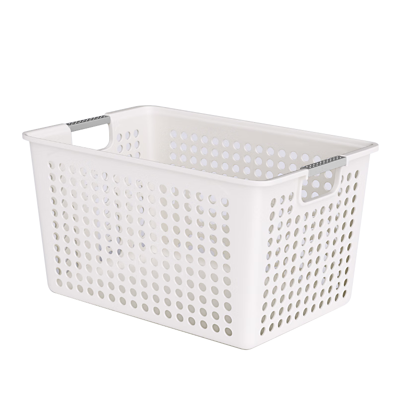 Jiabangshou Desktop Storage Box, Japanese-Style Household Organizer Basket, Kitchen Dorm Office Storage Container, Large Size, Set of 3