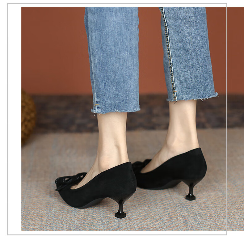 CARTELO Elegant High Heels for Women, Black, Comfortable, KCC-6688 Black (5cm) Size 39 8