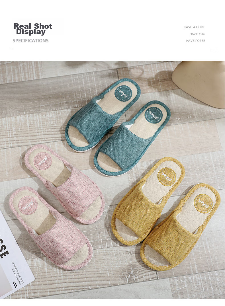 TZLDN Indoor Linen Slippers for Women, Summer 2026 Couple's Home Use Cotton And Linen Ladies' Indoor Sandals 8