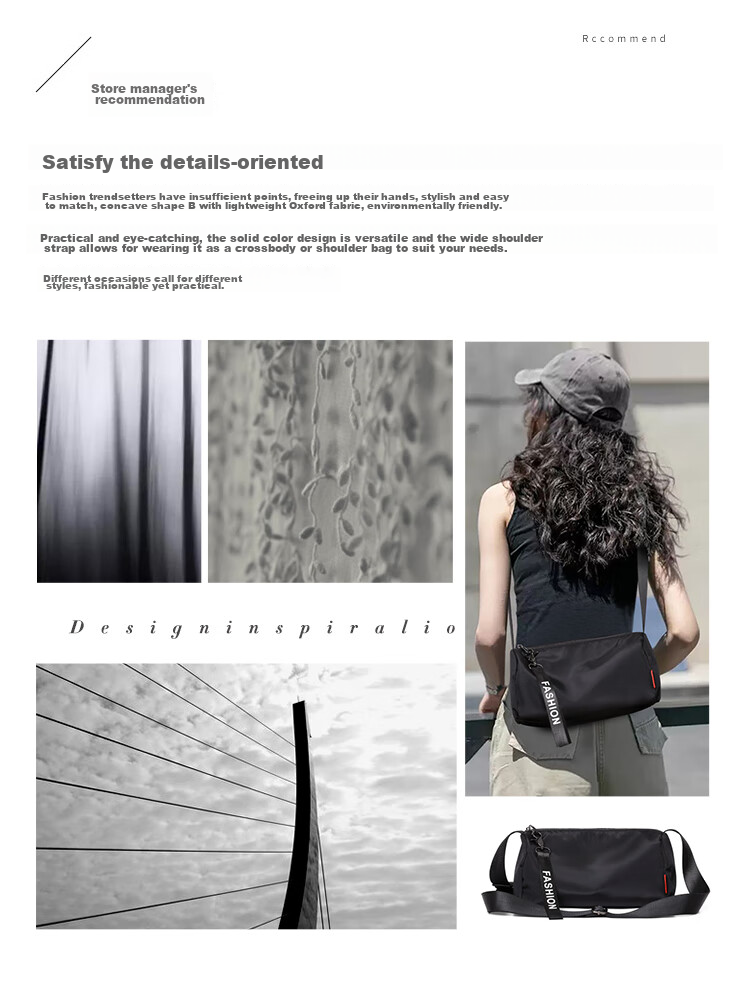 Aiqinghai Oxford Cloth Handbag, Women's Crossbody Bag, Shoulder Dumpling Bag, Casual Birthday Mother's Day Gift, Practical Present for Mom 2