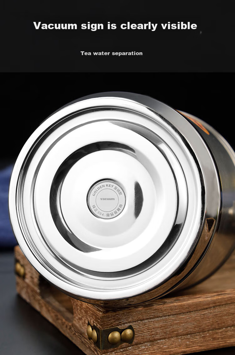 Jinyaoshi 304 Stainless Steel Vacuum Insulated Lunch Box, Classic 2.6L Capacity, All-Steel Design, Thermal Food Container, GK-JBD2600T 14