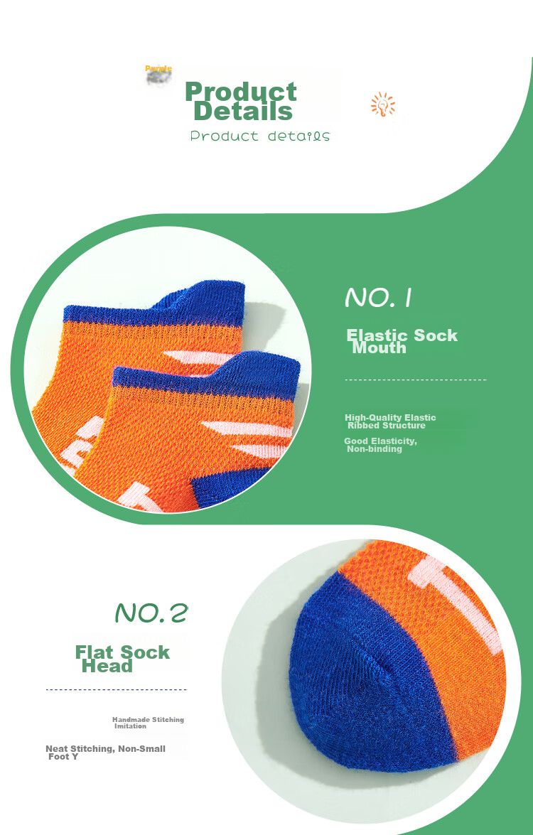 LangSha Children's Socks, Boys' Summer Thin Mesh Socks, Baby Mid-Calf Cotton Socks, 5 Pairs Pack, Letter Mesh Pattern, Size L 16