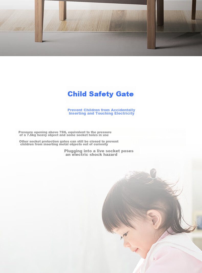 Deli 3C Certified National Standard Safe Power Strip, Extension Cord/Power Bar/Power Strip/Outlet Strip/Extension Cord with Master Switch, Child Safety Lock, 4 Outlets, 3 Meters, White, 18203 4