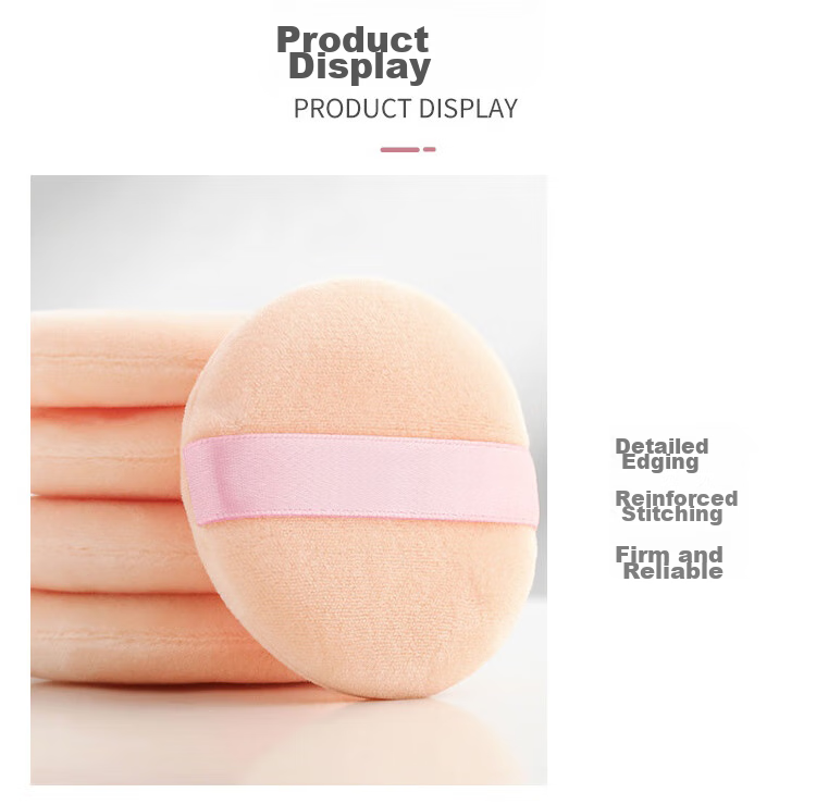 UPLUS Flocked Setting Powder Puff, 2 Pieces (Round + Square), Dedicated Replacement Powder Puff 6