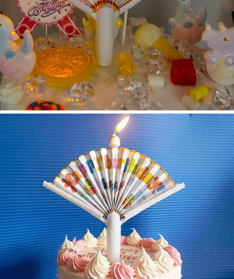 Gongxun Lotus Flower Birthday Candle Cake for Children, Home Use, Flower-Opening Rotating Music Singing Creative Desig 9