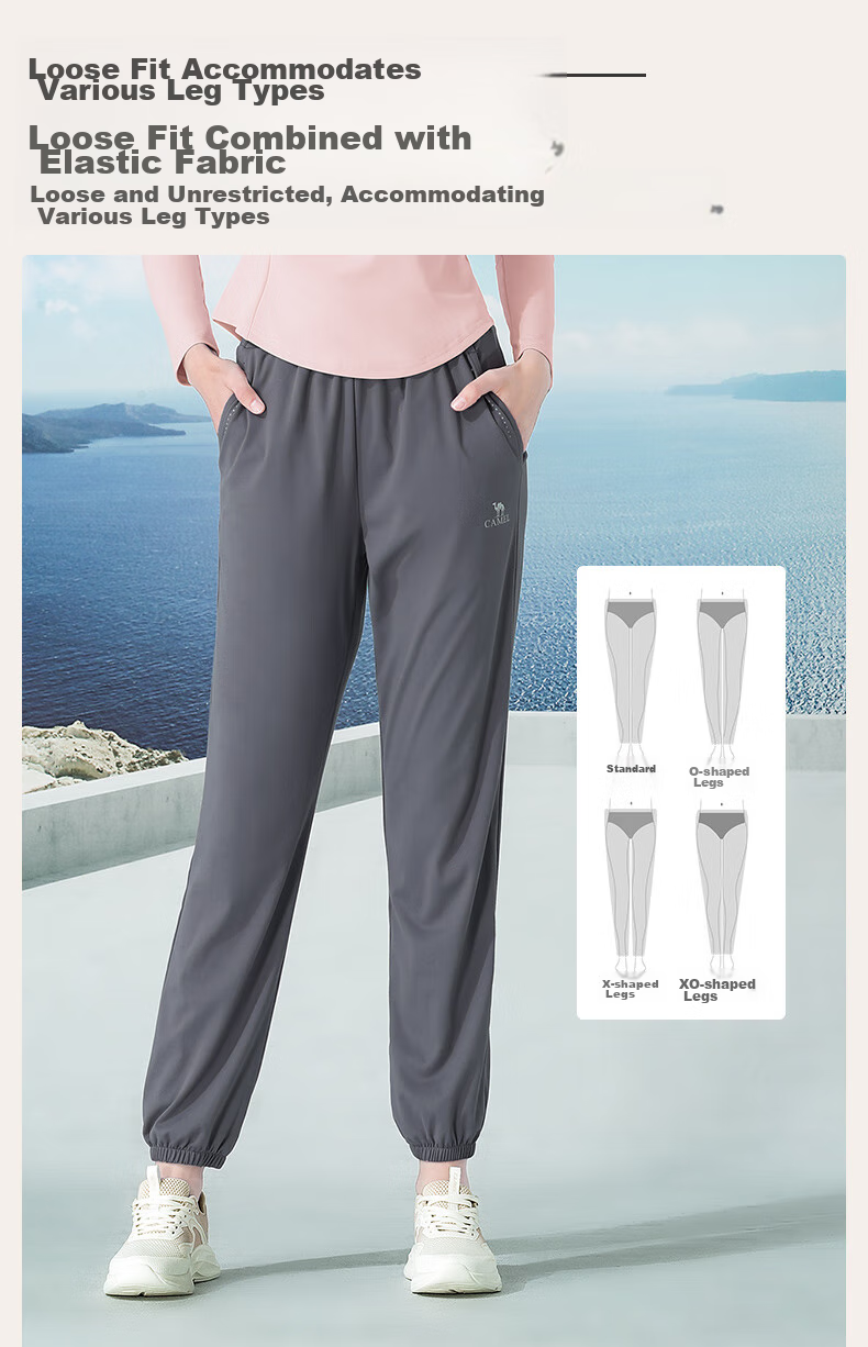 CAMEL Women's Sportswear Set, New Yoga Fitness Pilates Elastic Short-Sleeve Top And Long Pants, Anti-Exposure Two-Piece Athletic Outfit 59