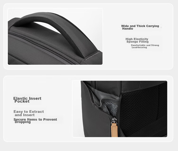 Xinxiuli Backpack, Laptop Bag for Men, Large Capacity Business Travel Bag, Commuter Notebook Bag, 16-Inch Schoolbag 13