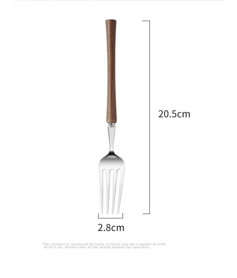 Muyidian Pin Ya Walnut Wood Dessert Fork (Gift Box Set) 10