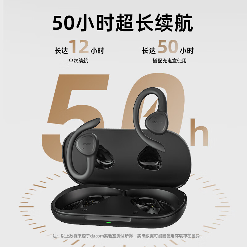 Dacom OpenPods [Compatible with All Smartphones], Open-Ear Bluetooth Headphones for Sports And Running, Non-In Wireless Air Conduction Concept, Compatible with Huawei